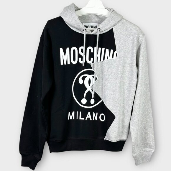 Moschino Couture Double Question Mark Jersey Hoodie - Picture 10 of 10